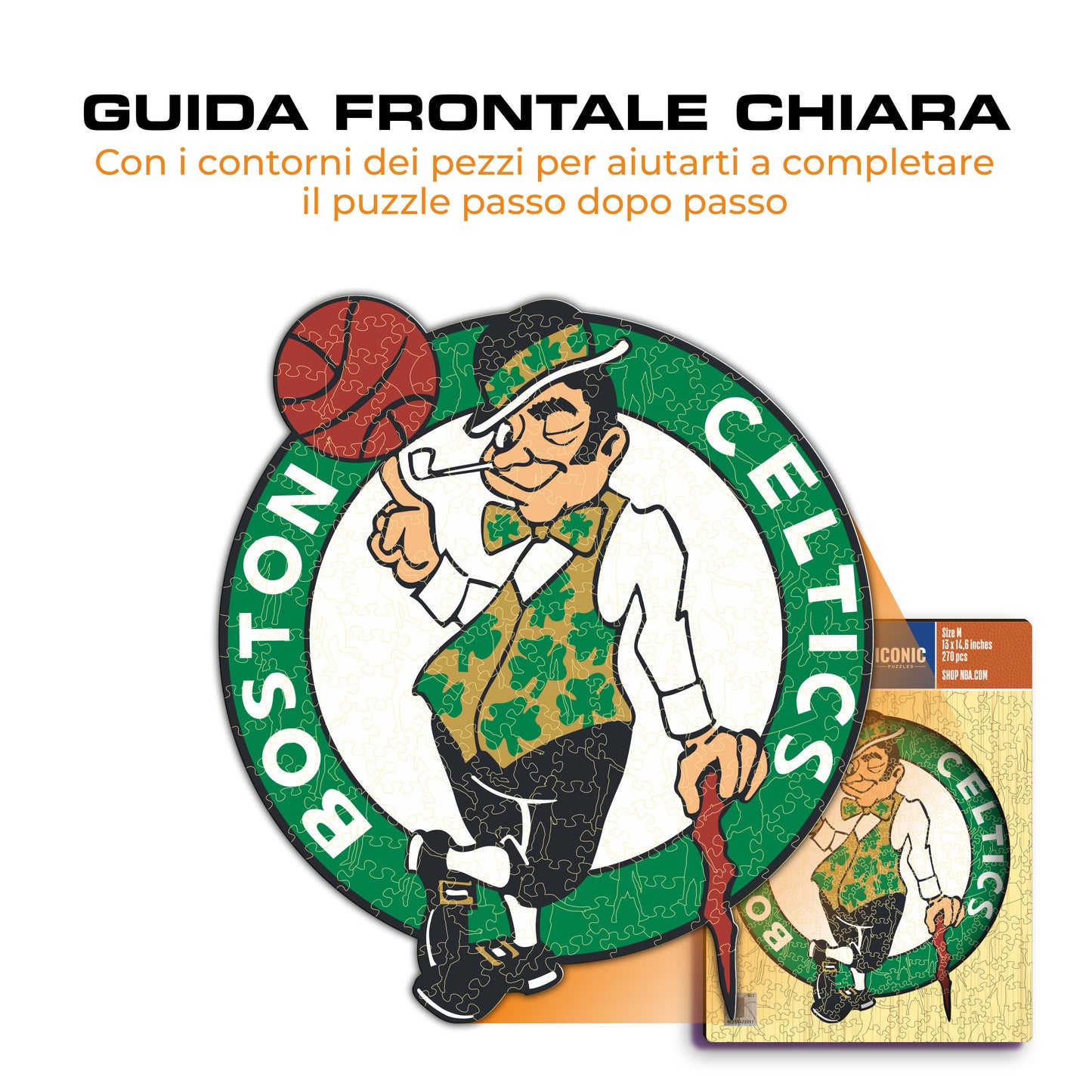 Boston Celtics™ Logo - Puzzle di Legno