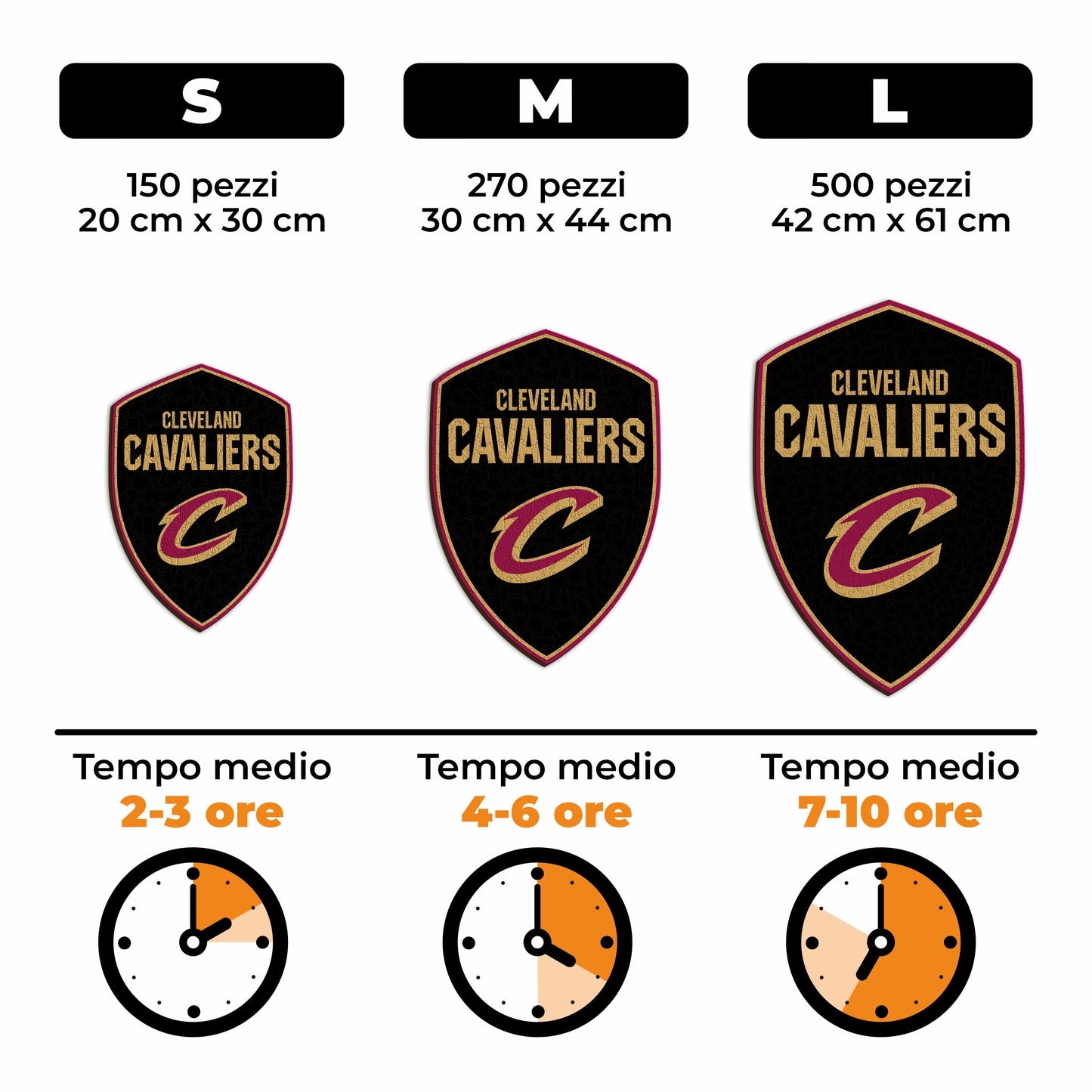 Cleveland Cavaliers™ Logo - Puzzle di Legno