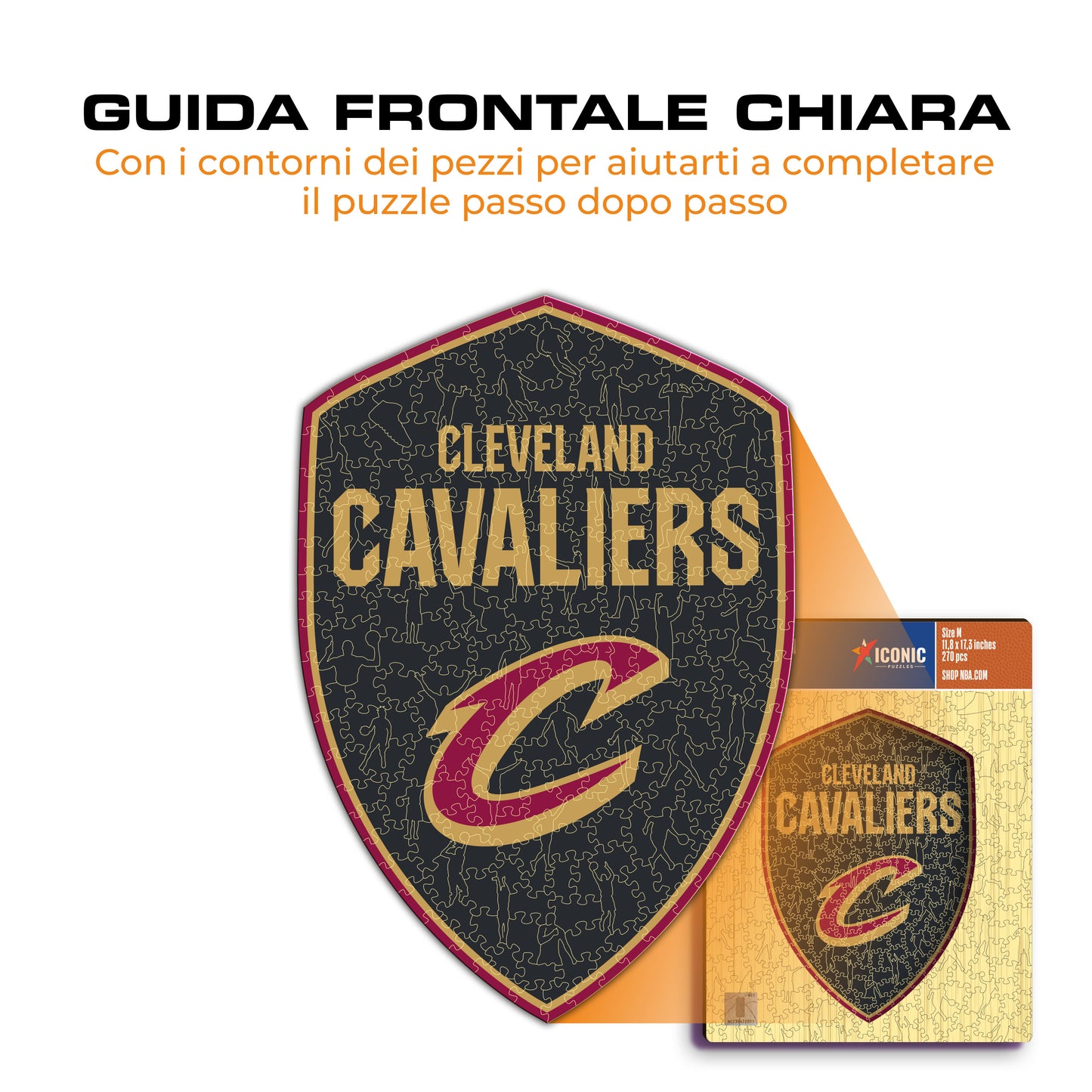 Cleveland Cavaliers™ Logo - Puzzle di Legno