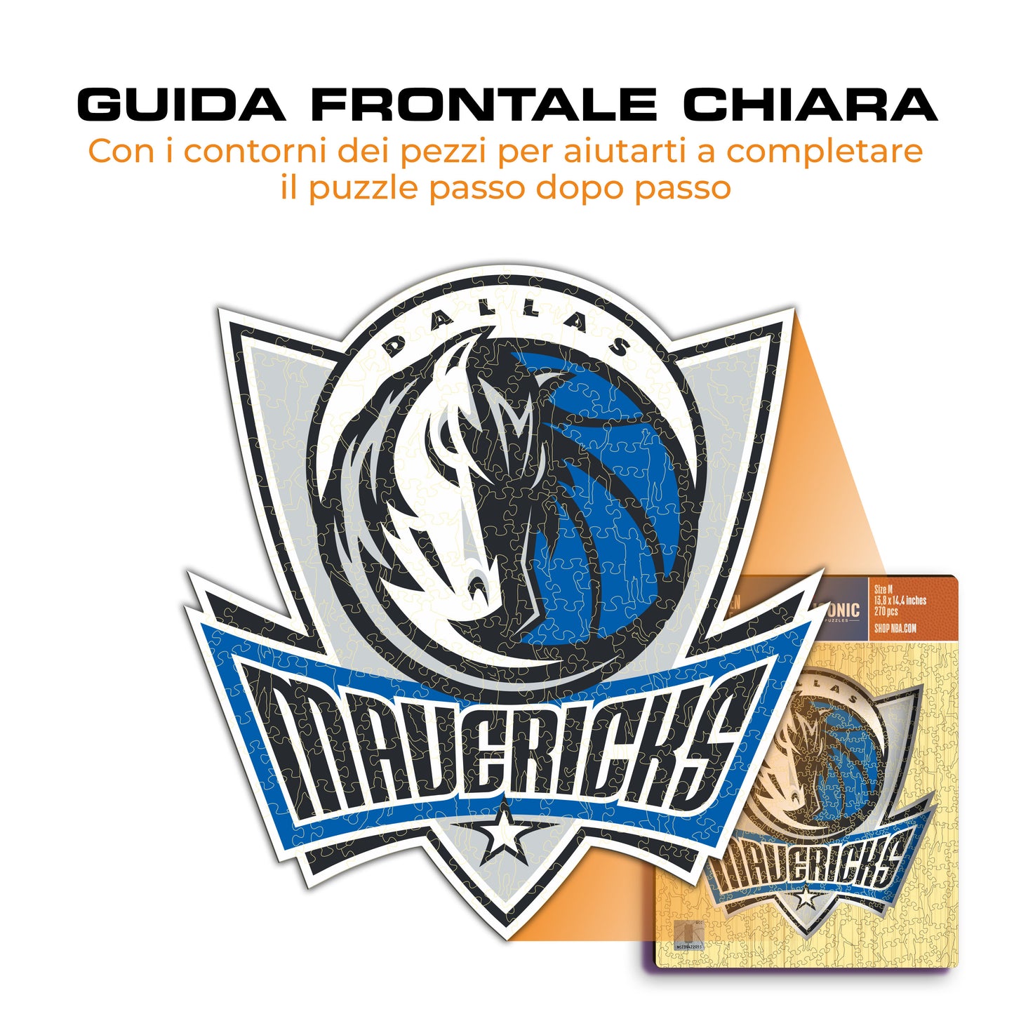 Dallas Mavericks™ Logo - Puzzle di Legno