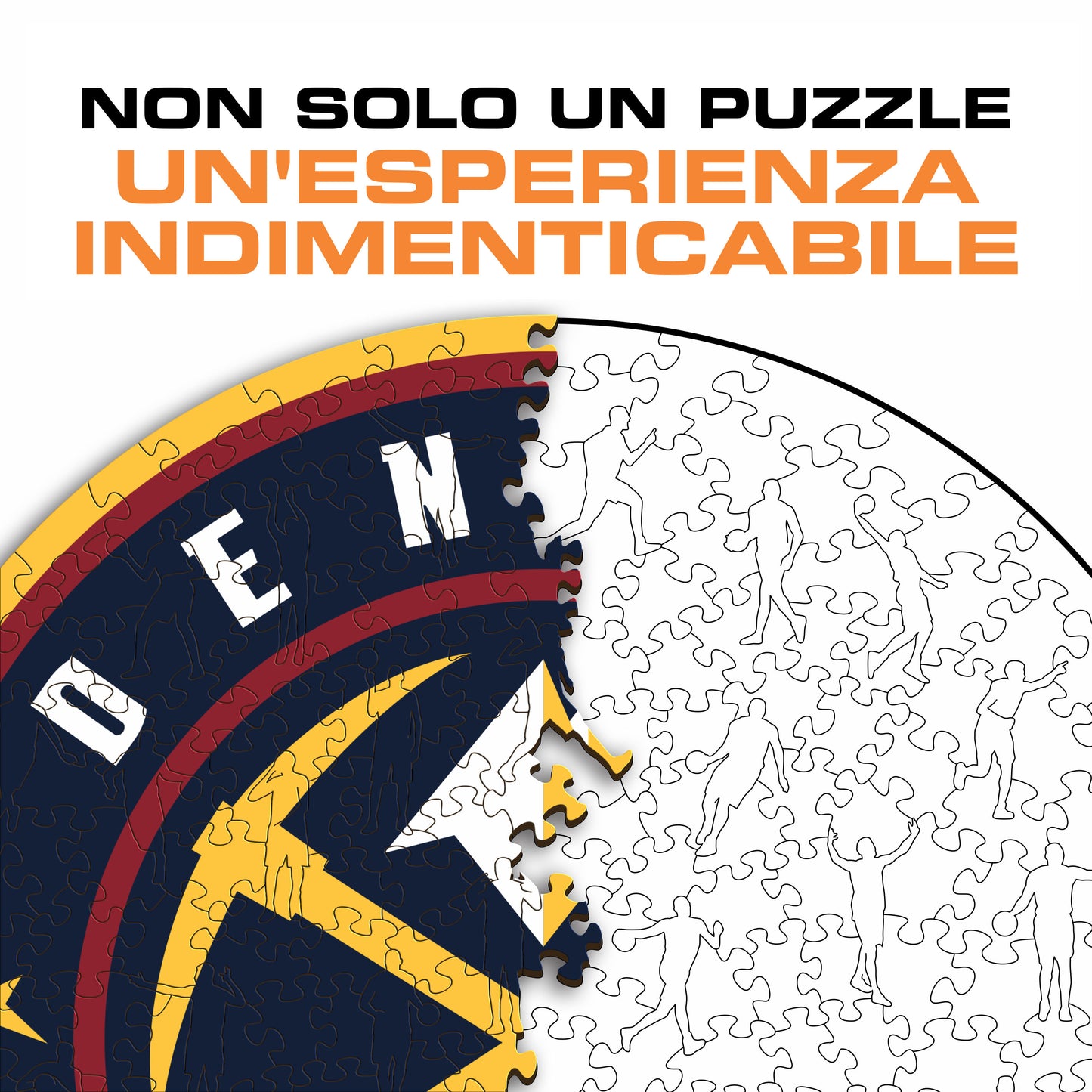 Denver Nuggets™ Logo - Puzzle di Legno