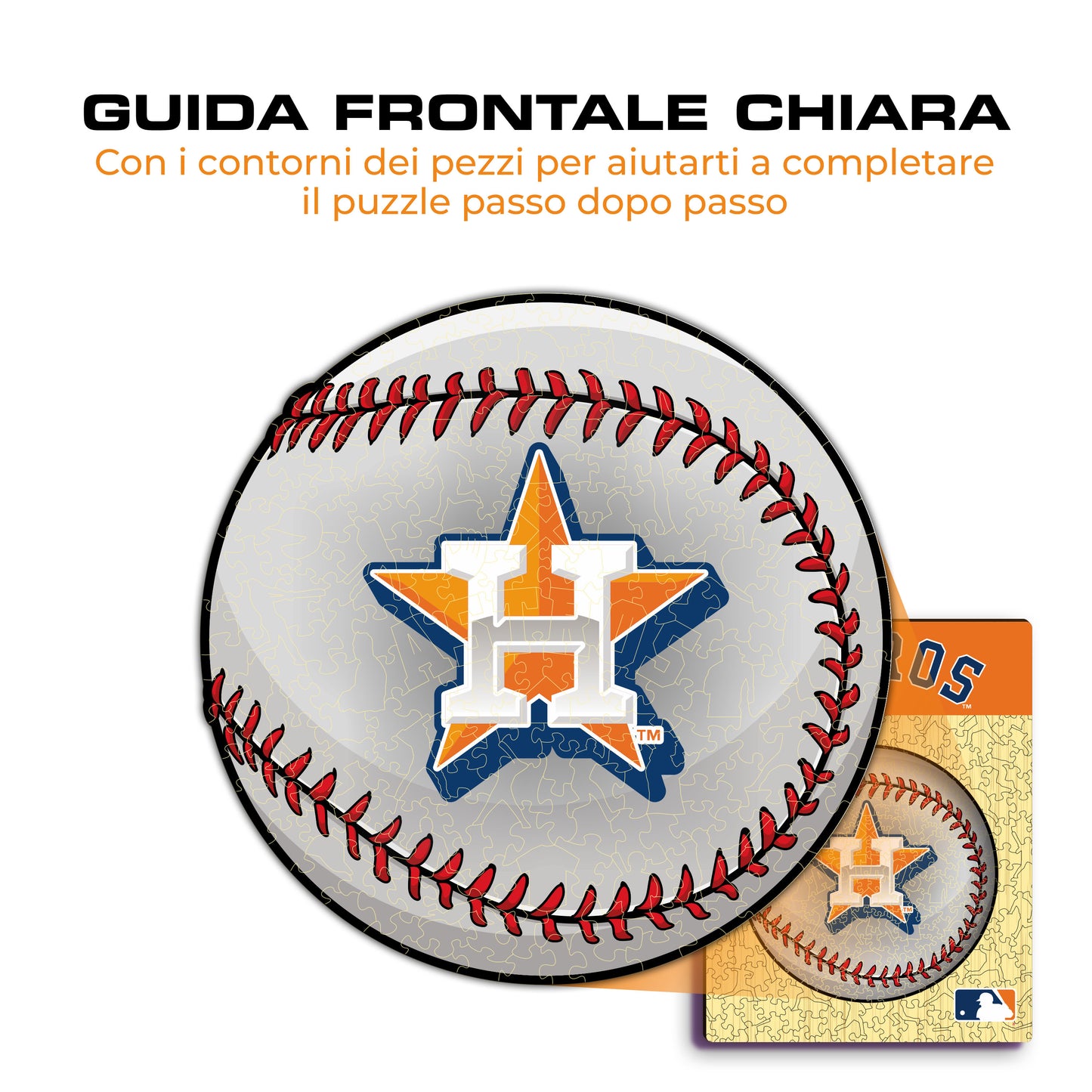 Houston Astros™ Palla - Puzzle di Legno