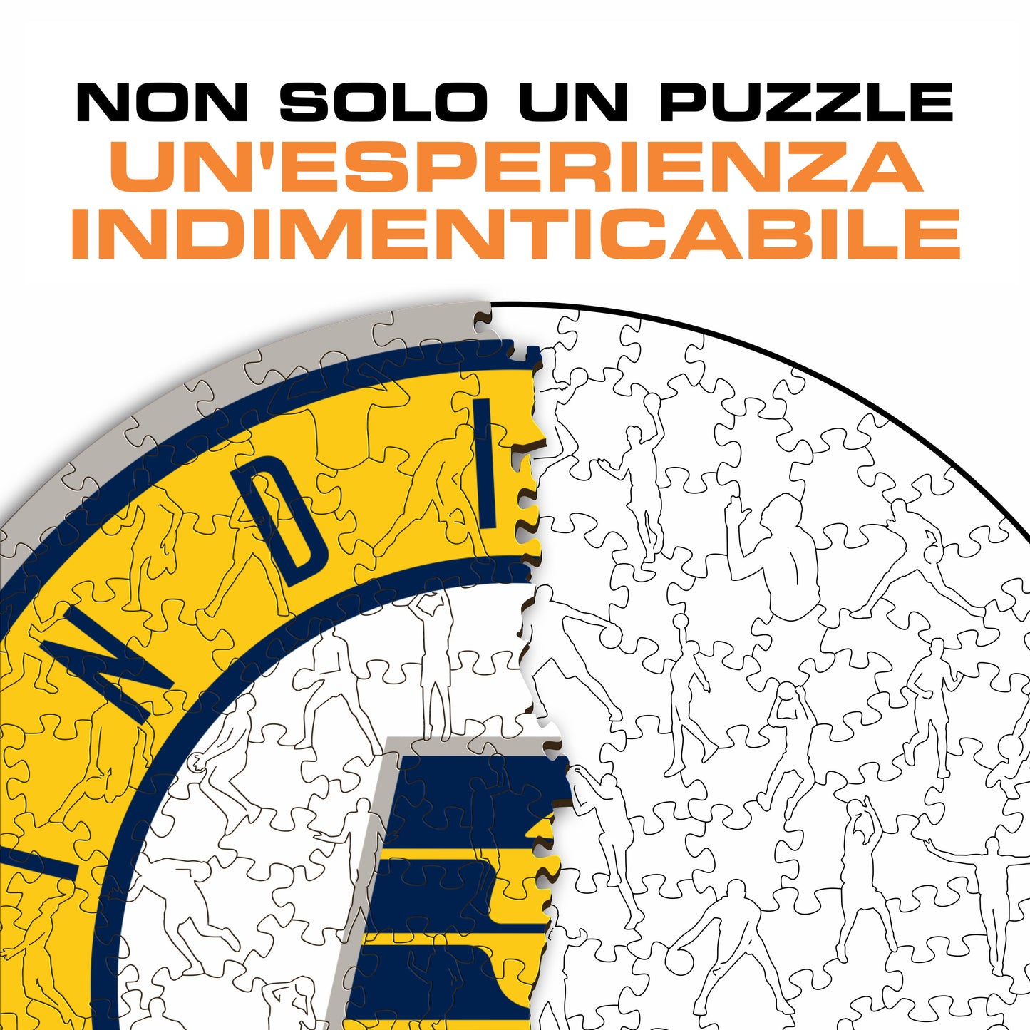 Indiana Pacers™ Logo - Puzzle di Legno