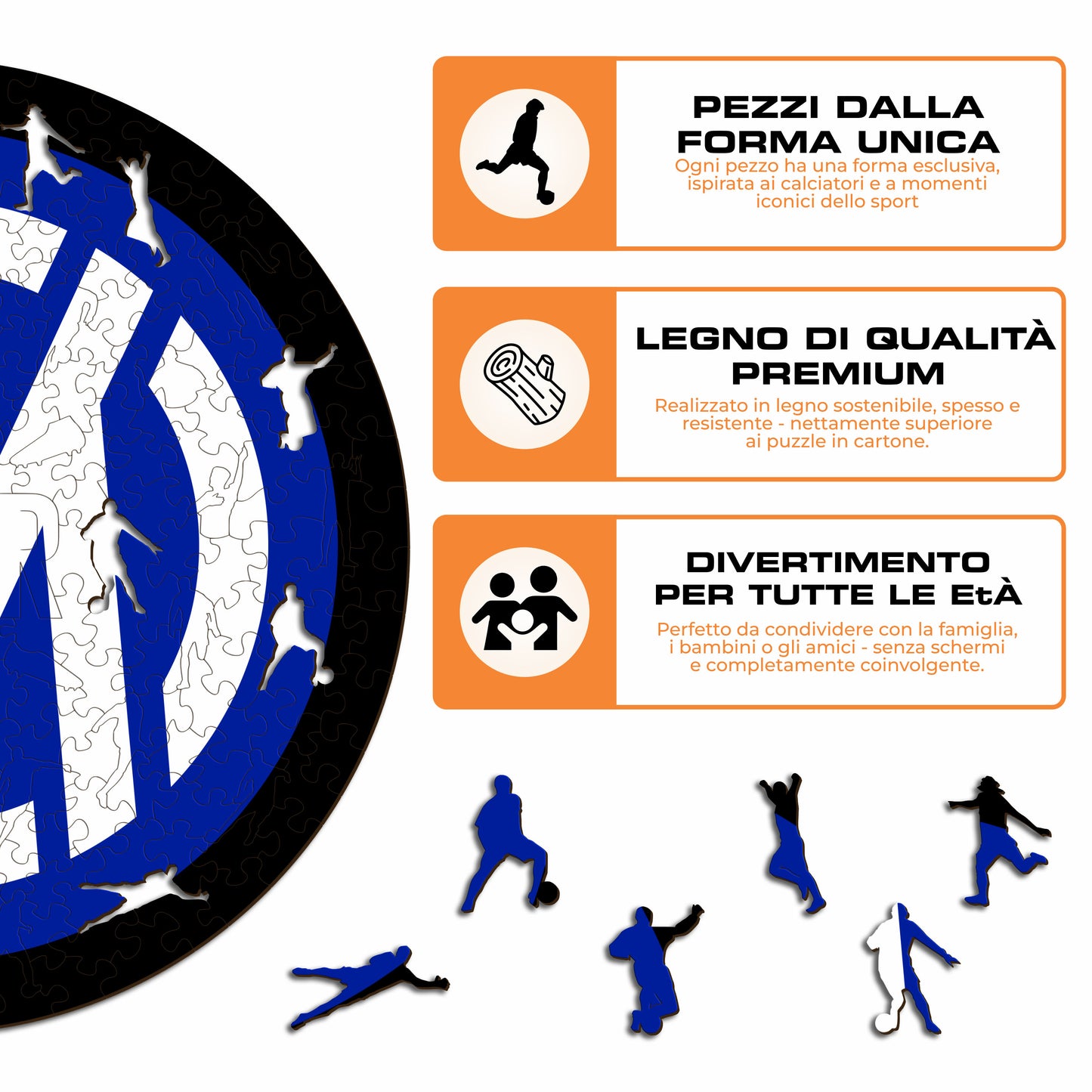 Logo Inter® - Puzzle di Legno