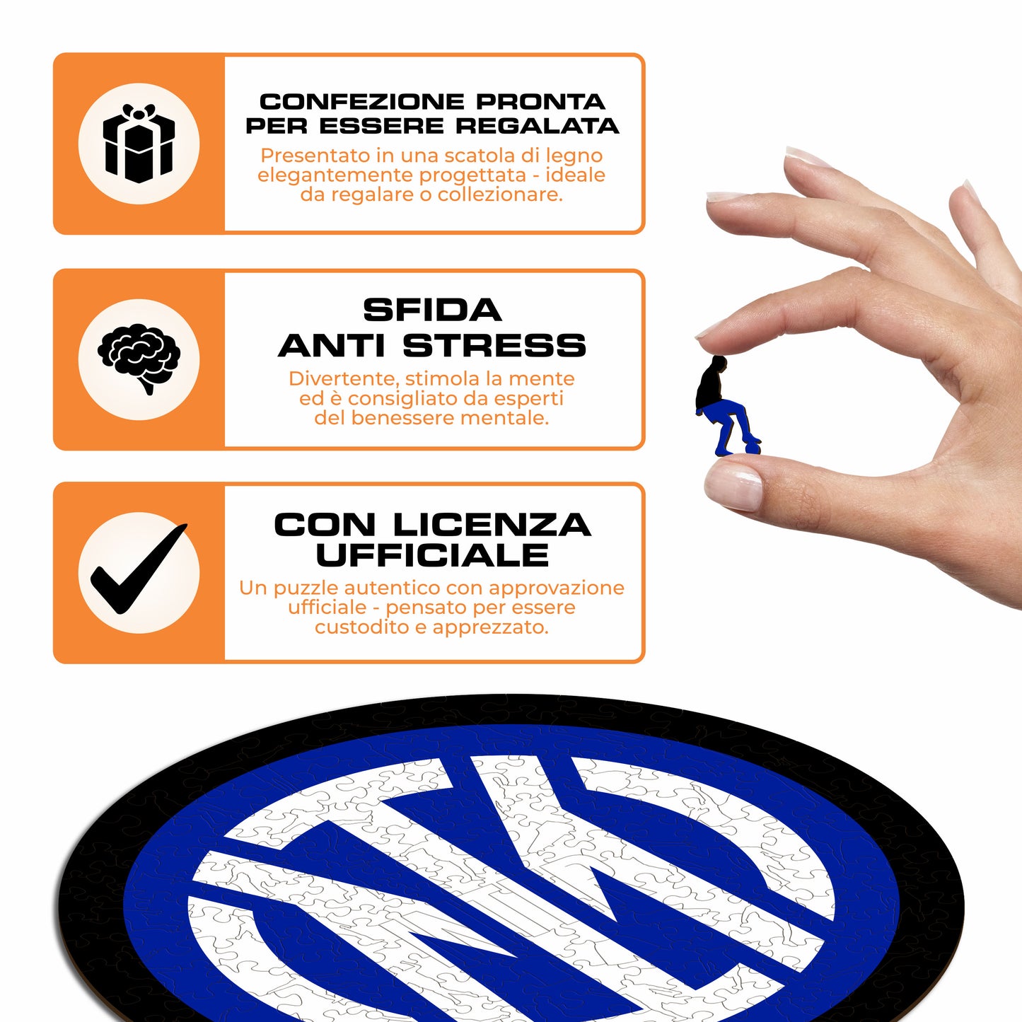 Logo Inter® - Puzzle di Legno