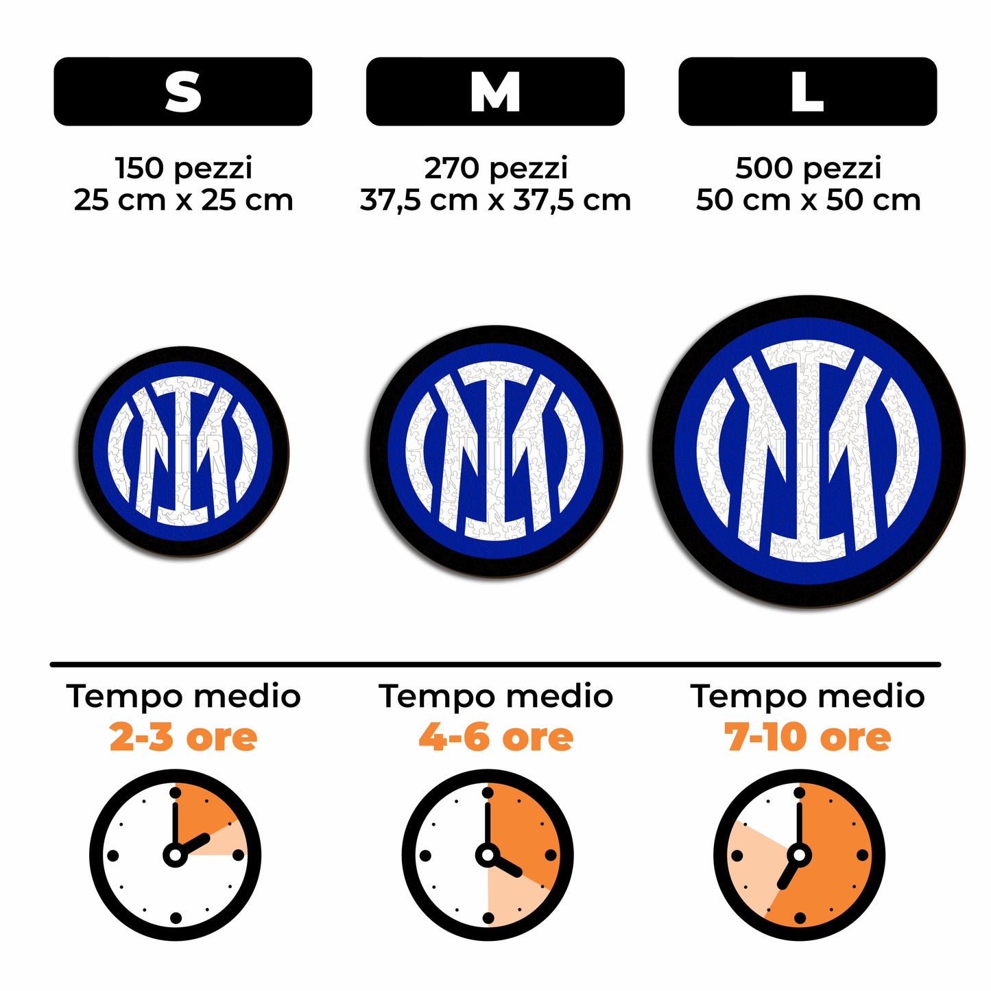 Logo Inter® - Puzzle di Legno