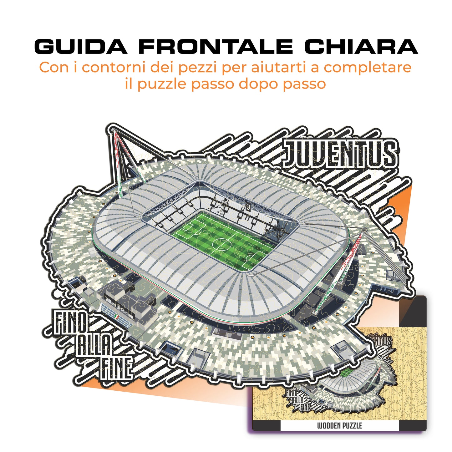 Juventus Allianz Stadium® - Puzzle di Legno