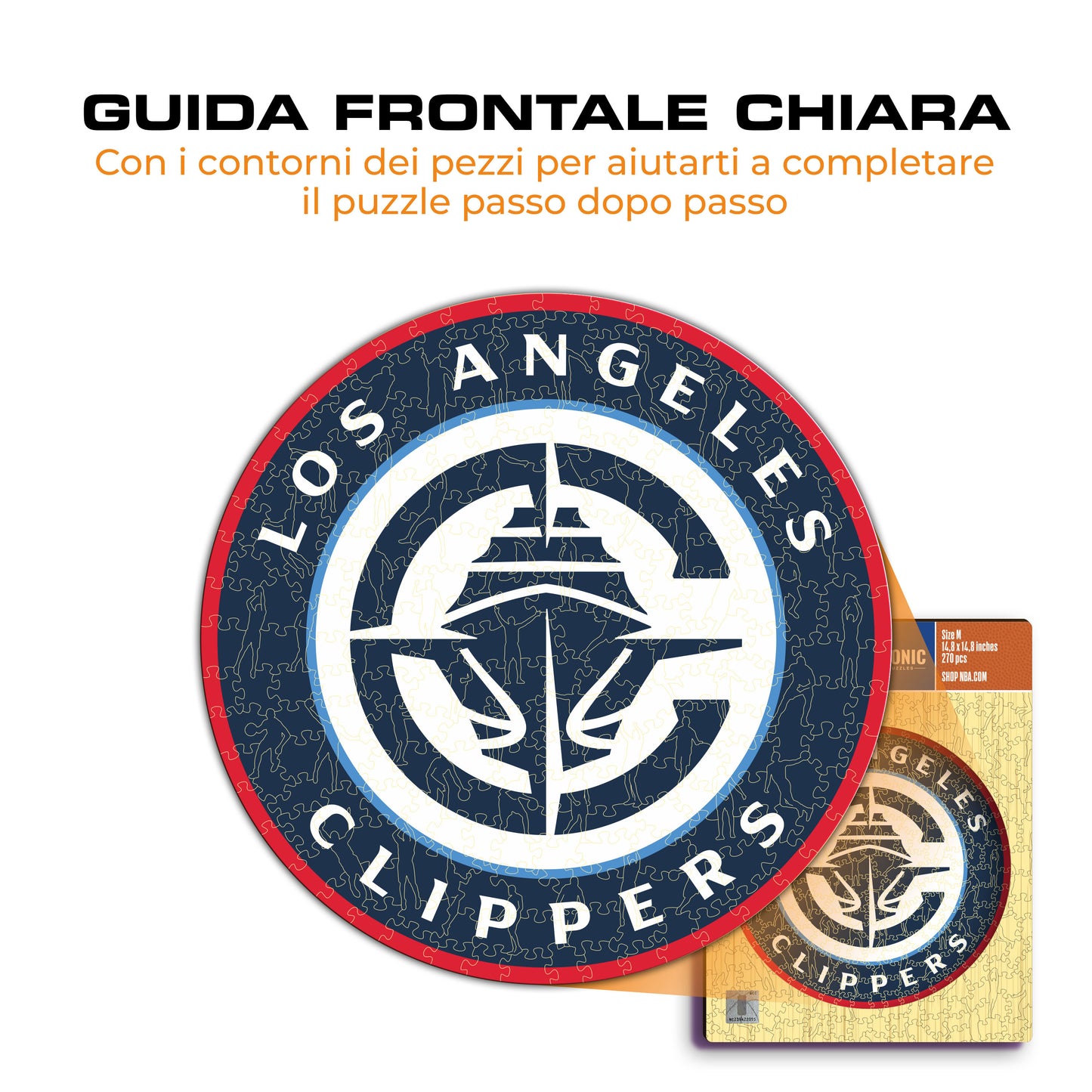 Los Angeles Clippers™ Logo - Puzzle di Legno
