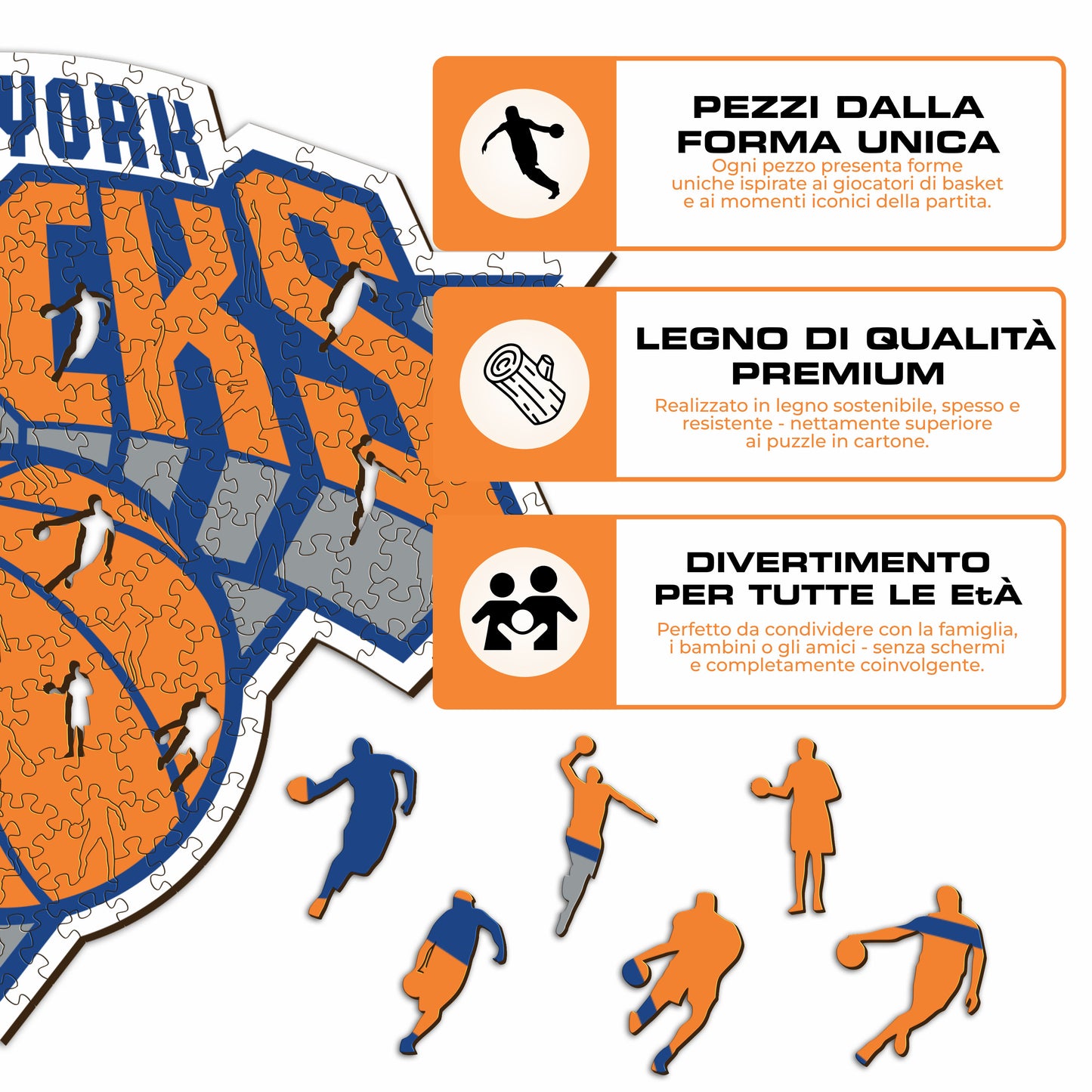 New York Knicks™ Logo - Puzzle di Legno