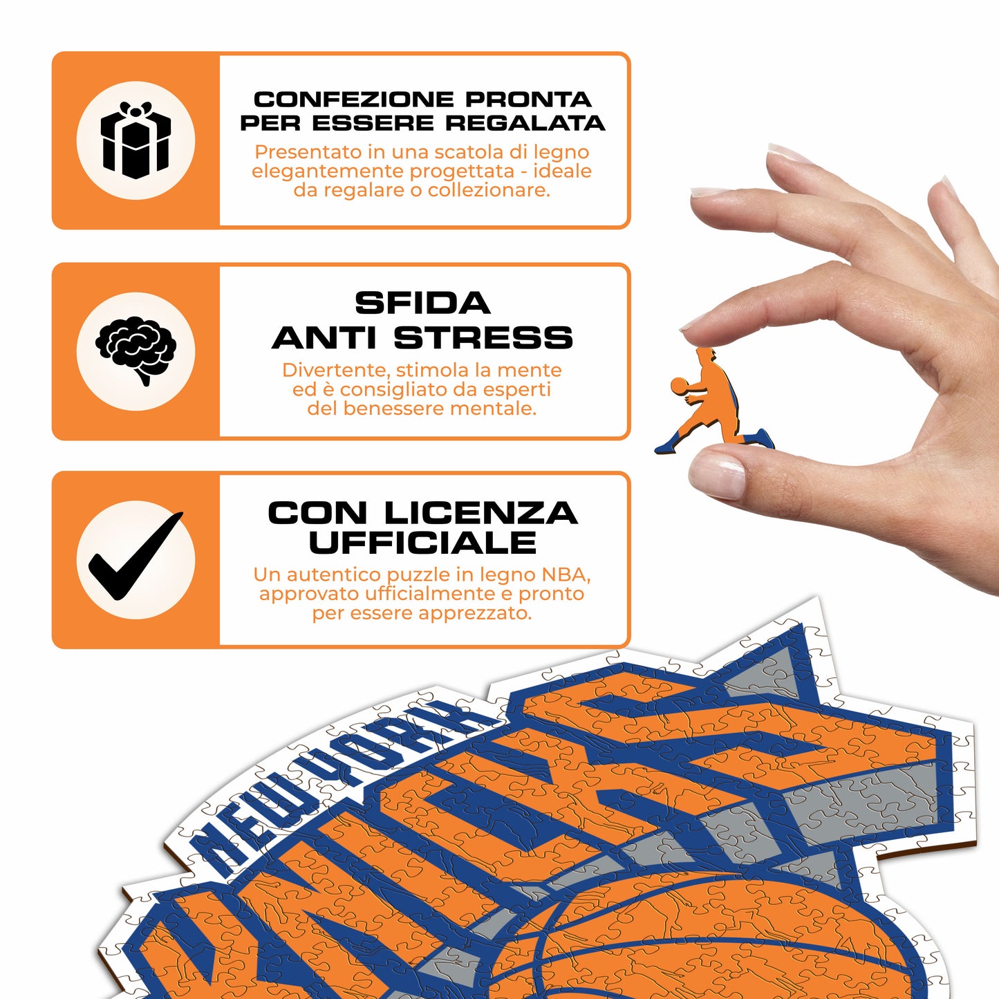 New York Knicks™ Logo - Puzzle di Legno