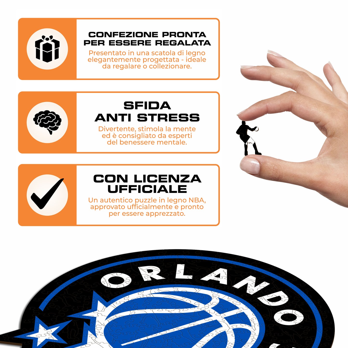 Orlando Magic™ Logo - Puzzle di Legno