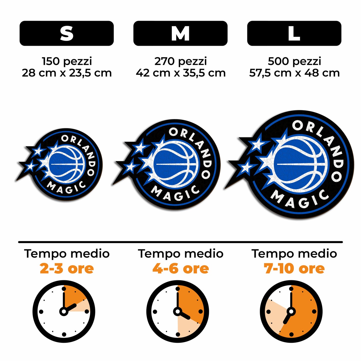 Orlando Magic™ Logo - Puzzle di Legno