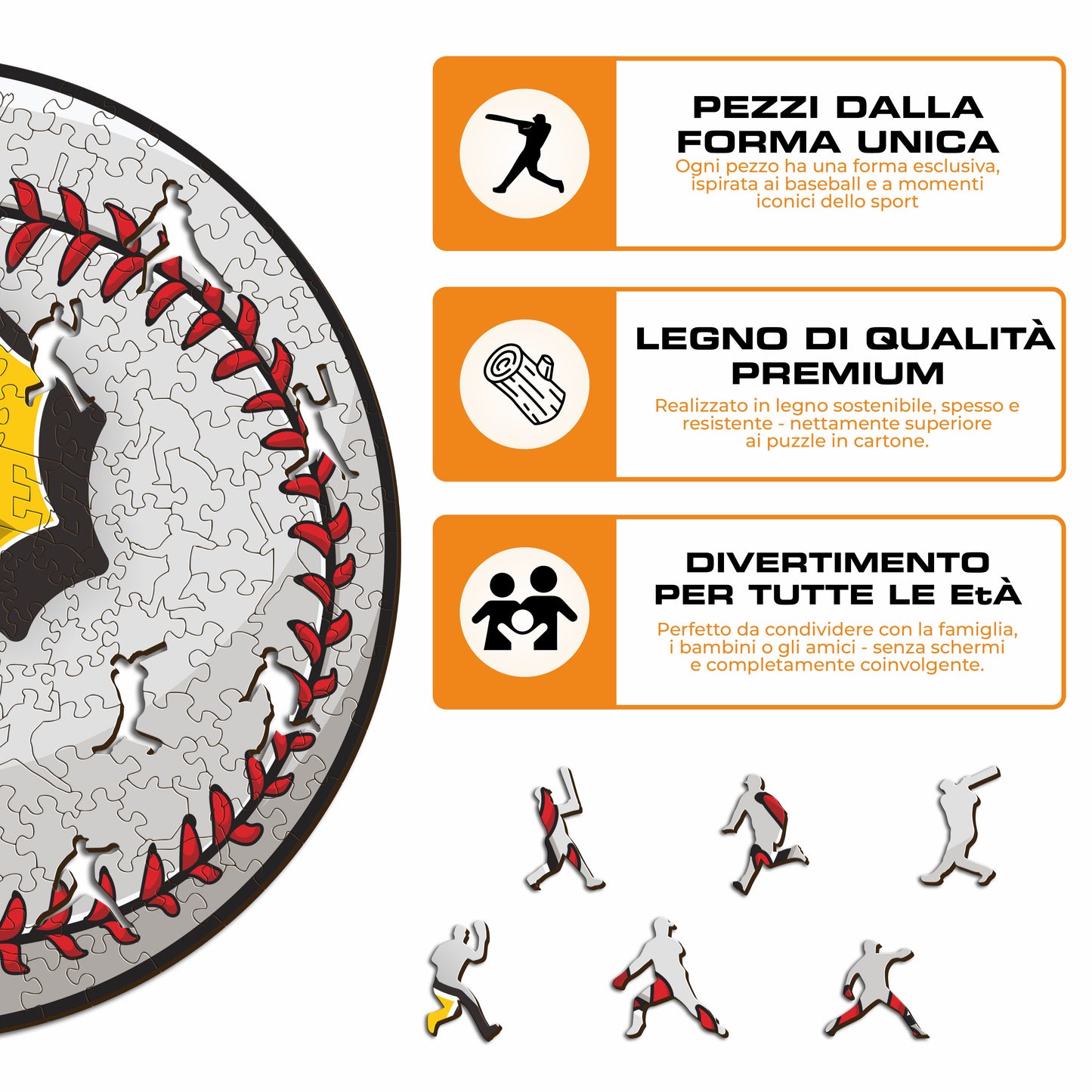 Pittsburgh Pirates™ Palla - Puzzle di Legno
