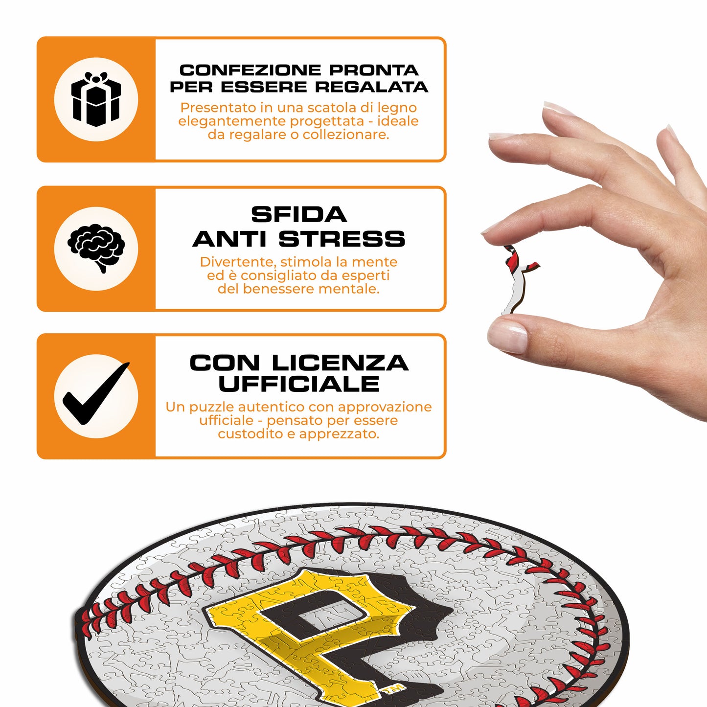 Pittsburgh Pirates™ Palla - Puzzle di Legno