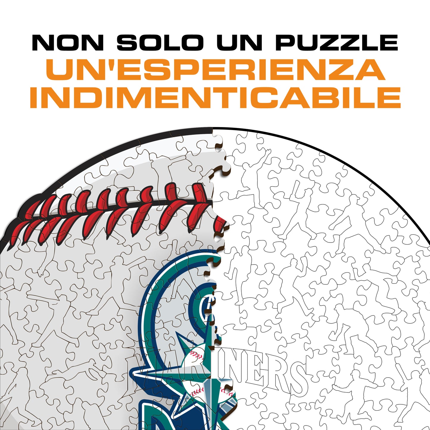 Seattle Mariners™ Palla - Puzzle di Legno