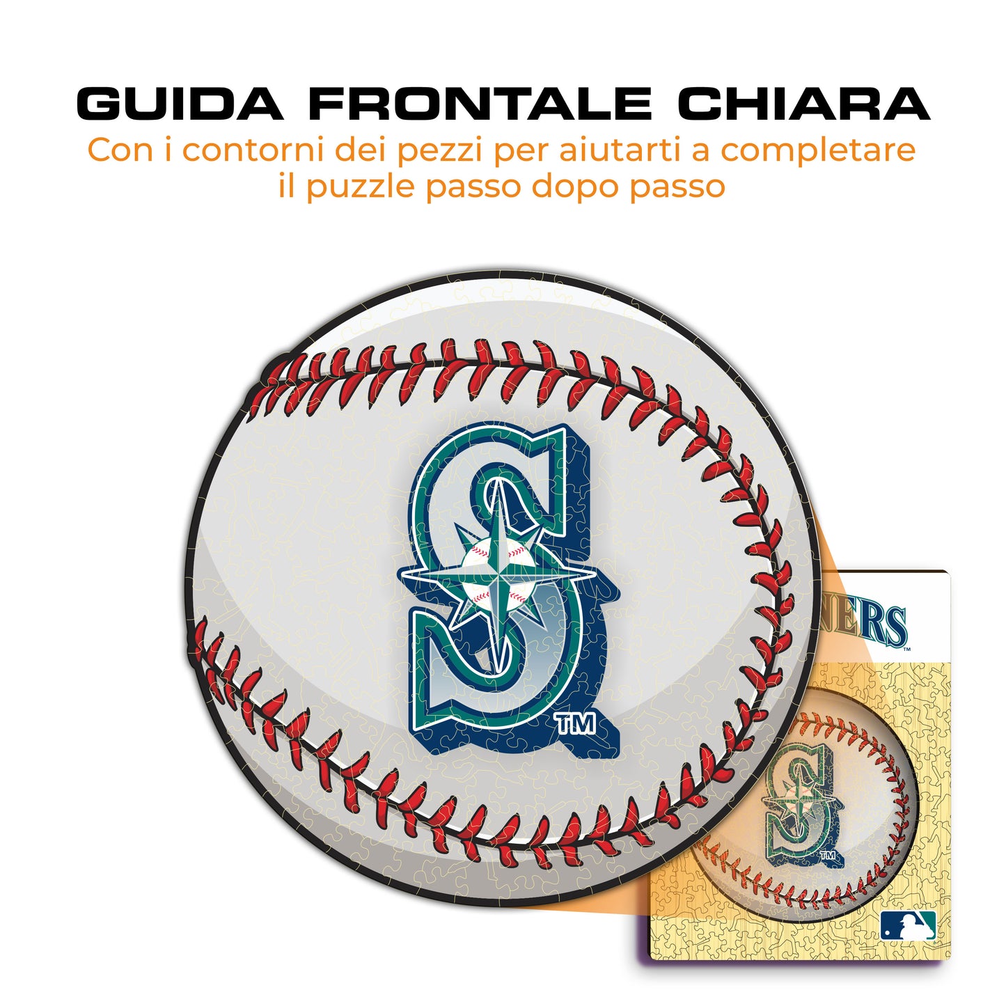 Seattle Mariners™ Palla - Puzzle di Legno