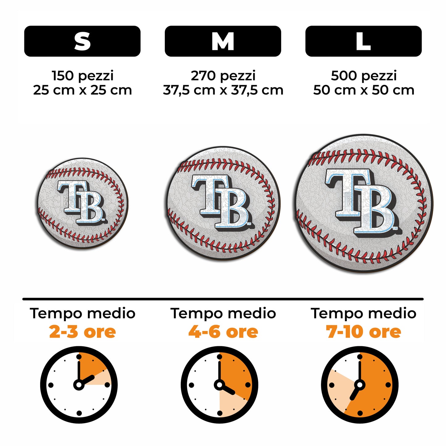 Tampa Bay Rays™ Palla - Puzzle di Legno