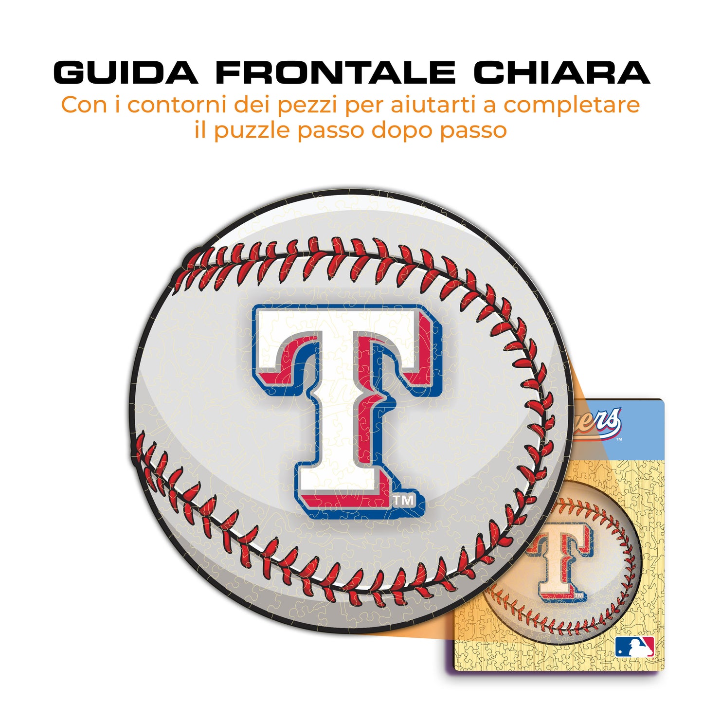 Texas Rangers™ Palla - Puzzle di Legno
