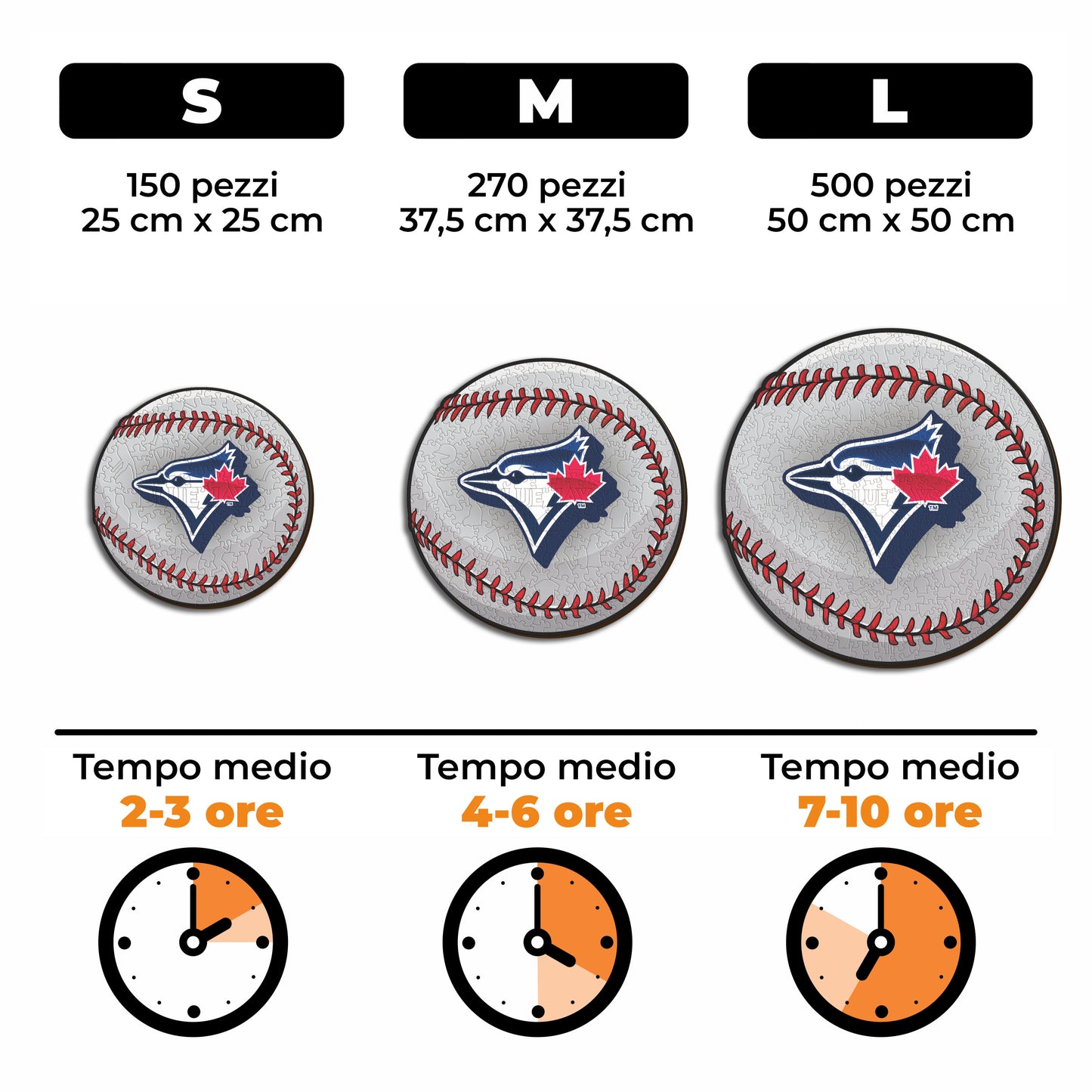 Toronto Blue Jays™ Palla - Puzzle di Legno