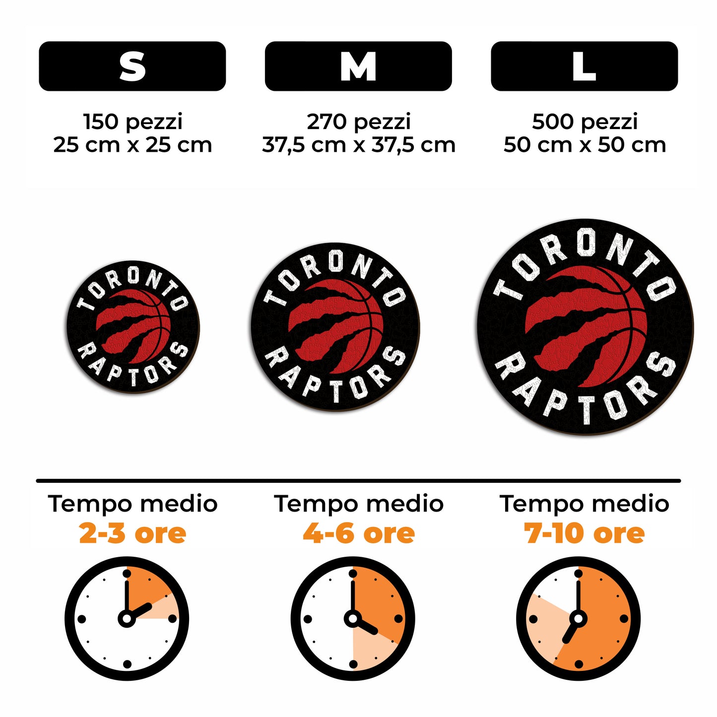 Toronto Raptors™ Logo - Puzzle di Legno
