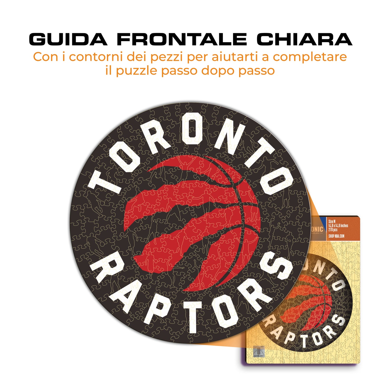 Toronto Raptors™ Logo - Puzzle di Legno