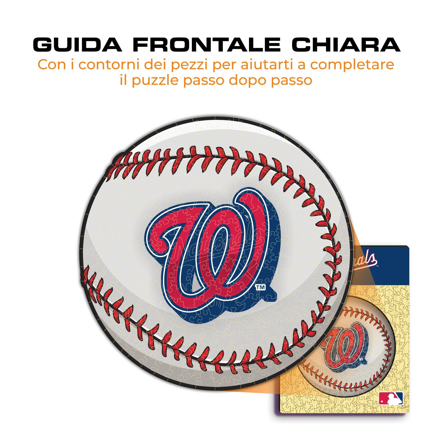 Washington Nationals™ Palla - Puzzle di Legno