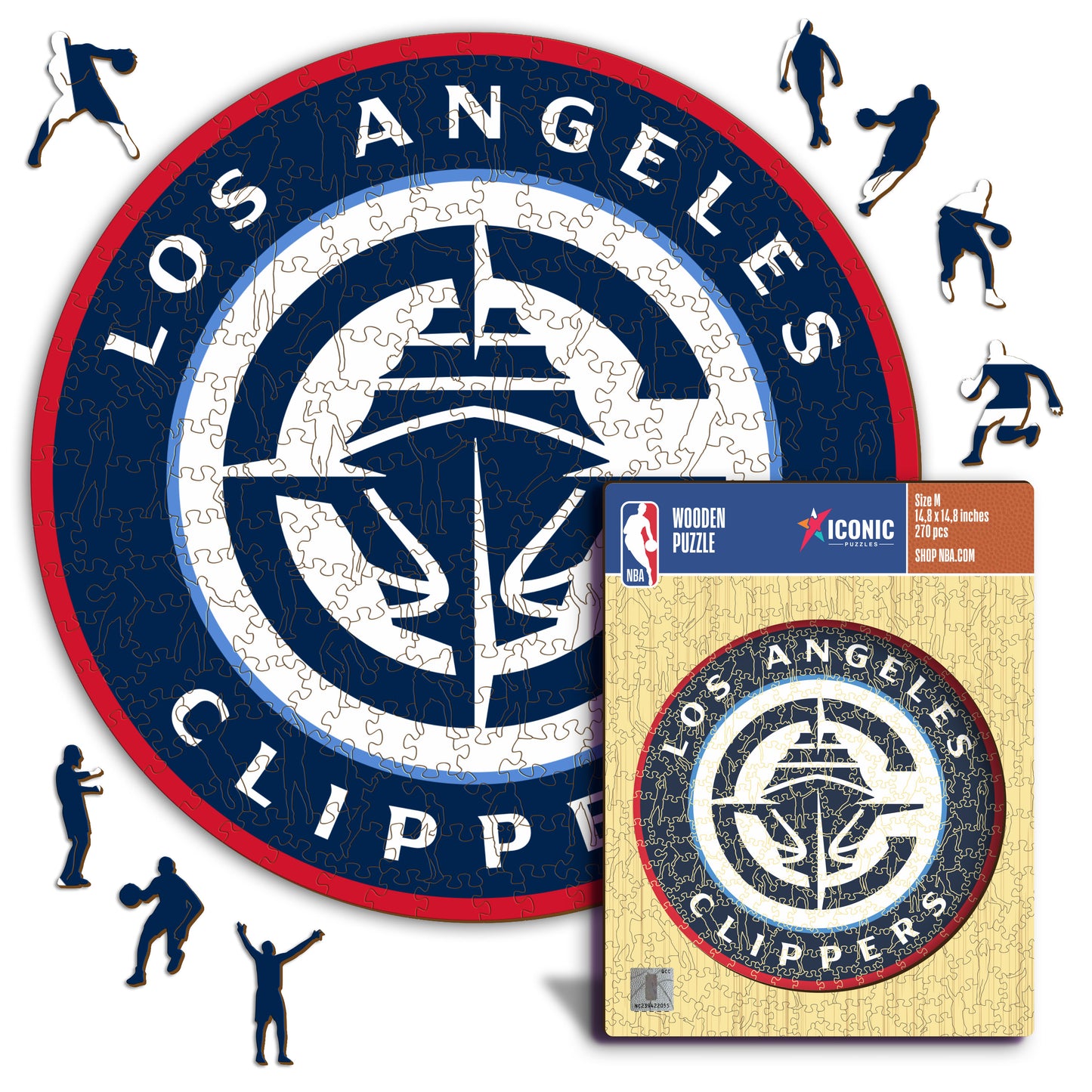 Los Angeles Clippers™ Logo - Puzzle di Legno