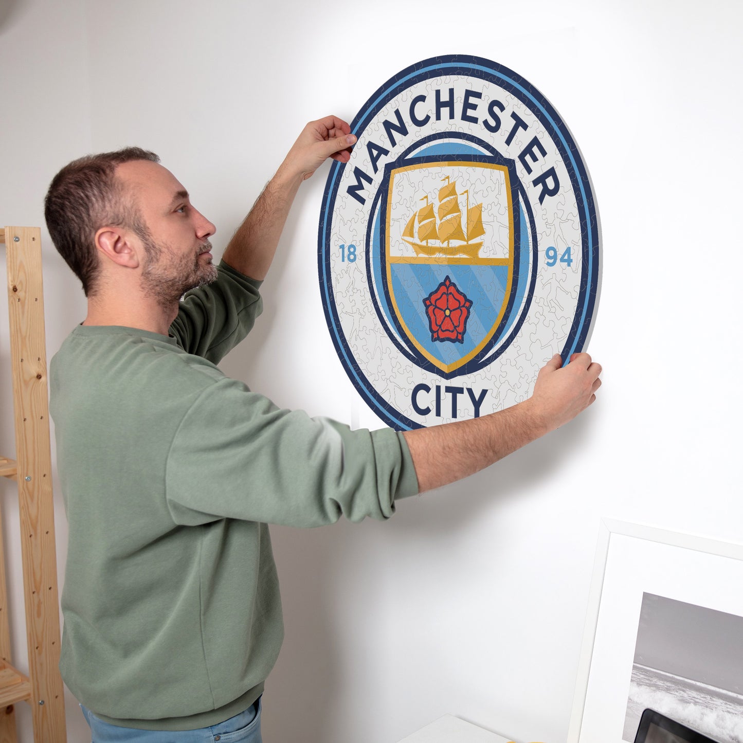 Logo Manchester City® - Puzzle di Legno