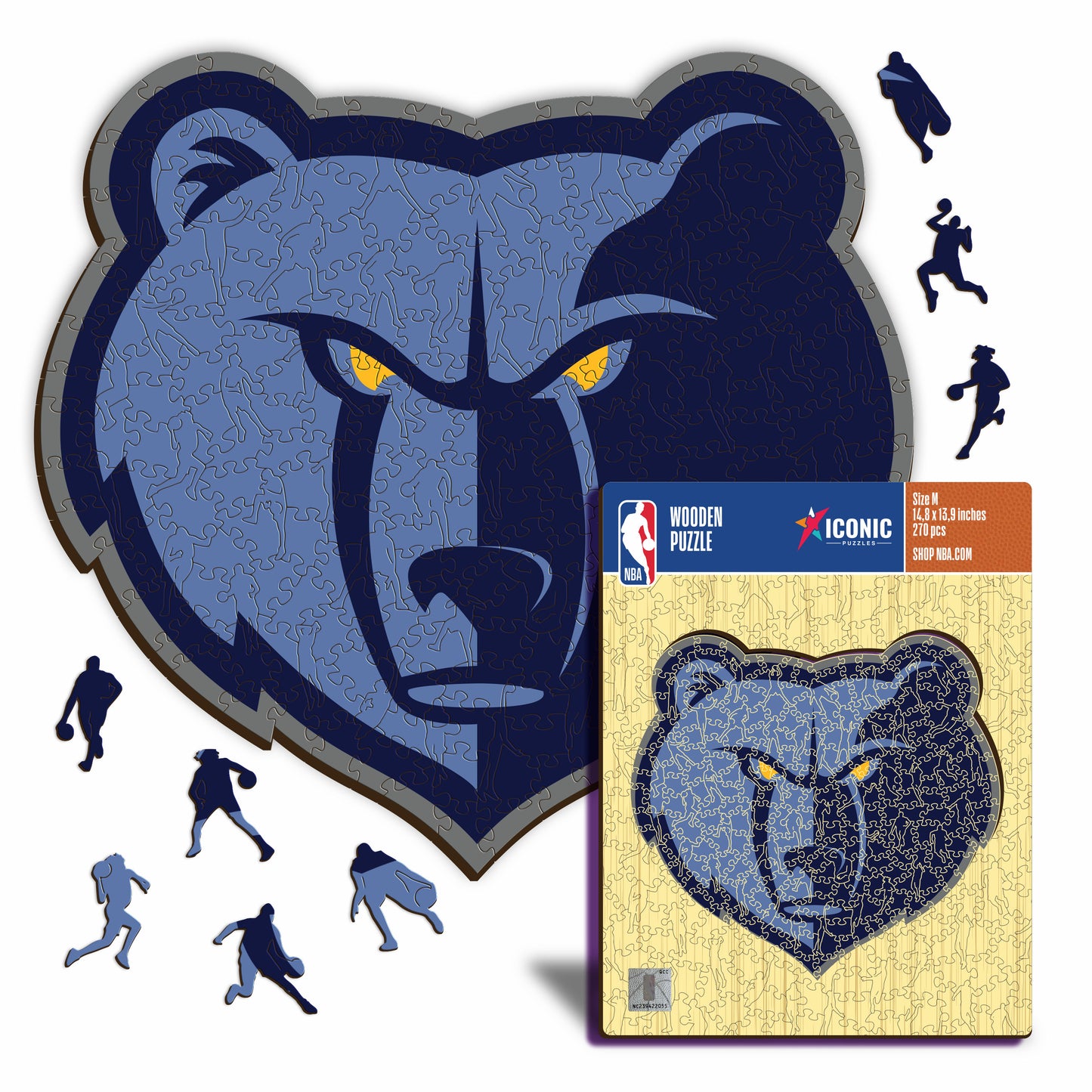 Memphis Grizzlies™ Logo - Puzzle di Legno