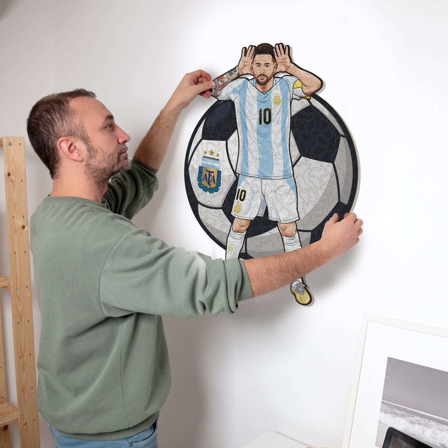 Lionel Messi - Puzzle di Legno