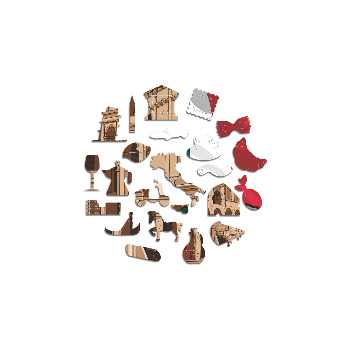 Colosseo - Puzzle di Legno