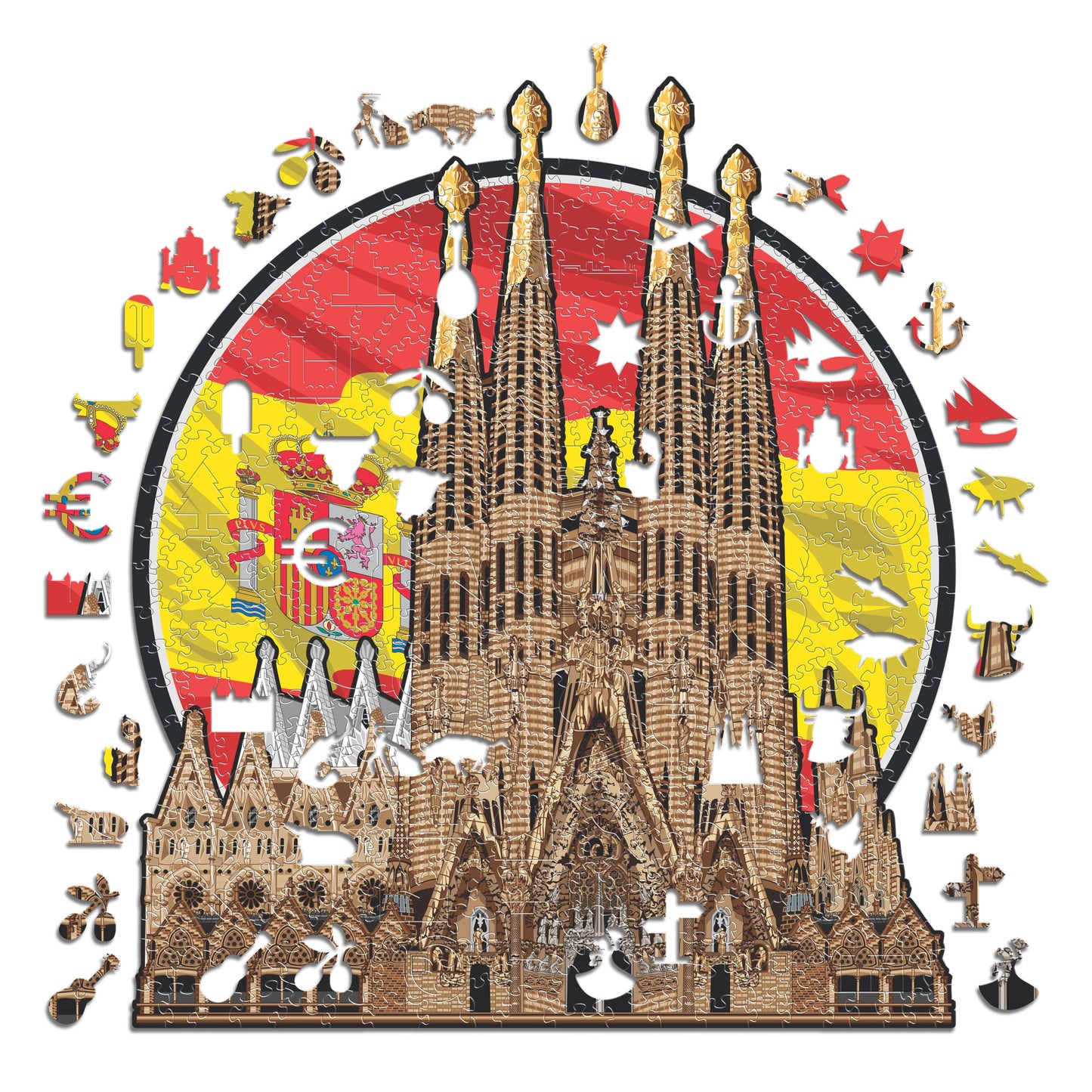 Sagrada Família - Puzzle di Legno
