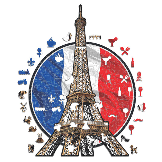Torre Eiffel - Puzzle di Legno