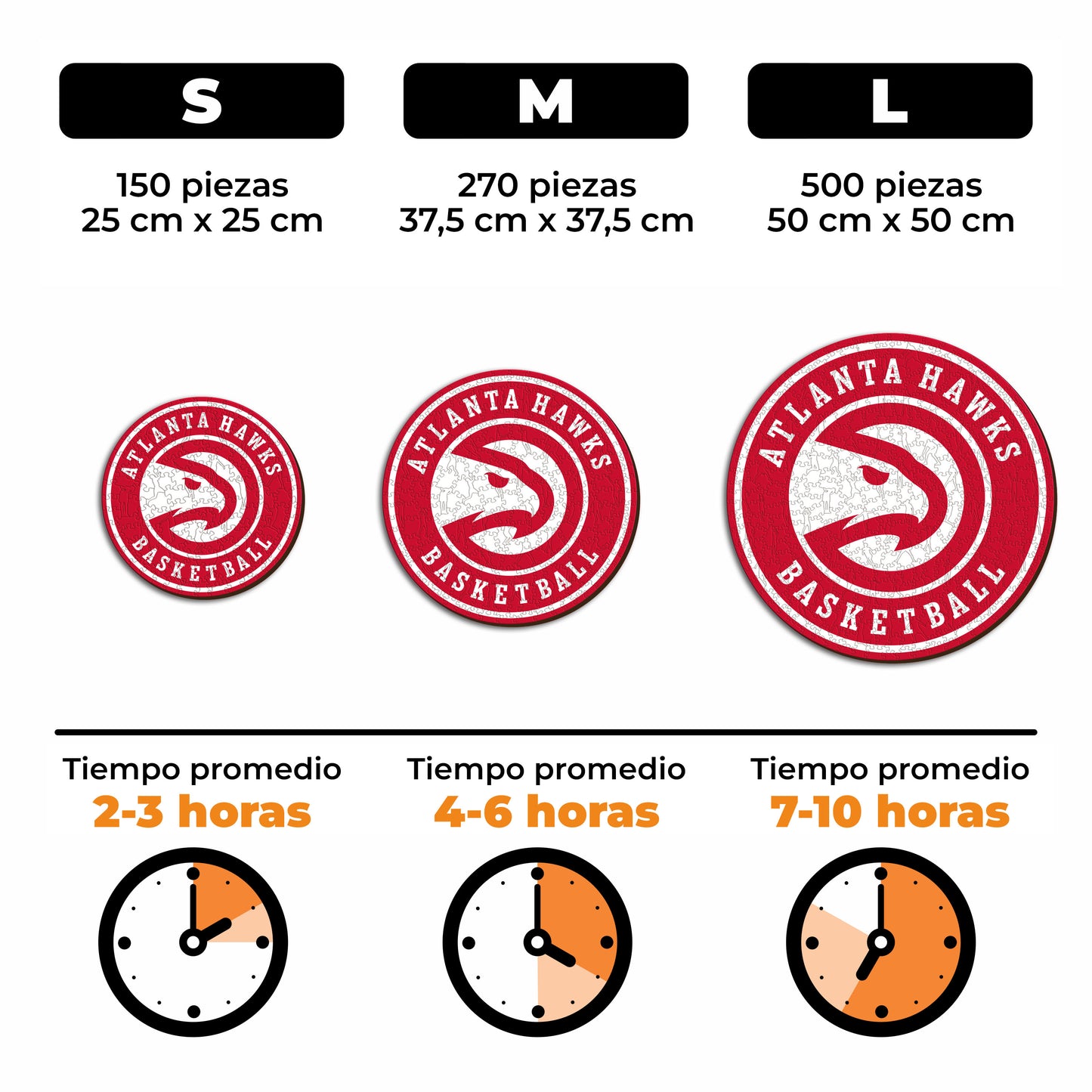 Atlanta Hawks™ Logo - Puzzle di Legno