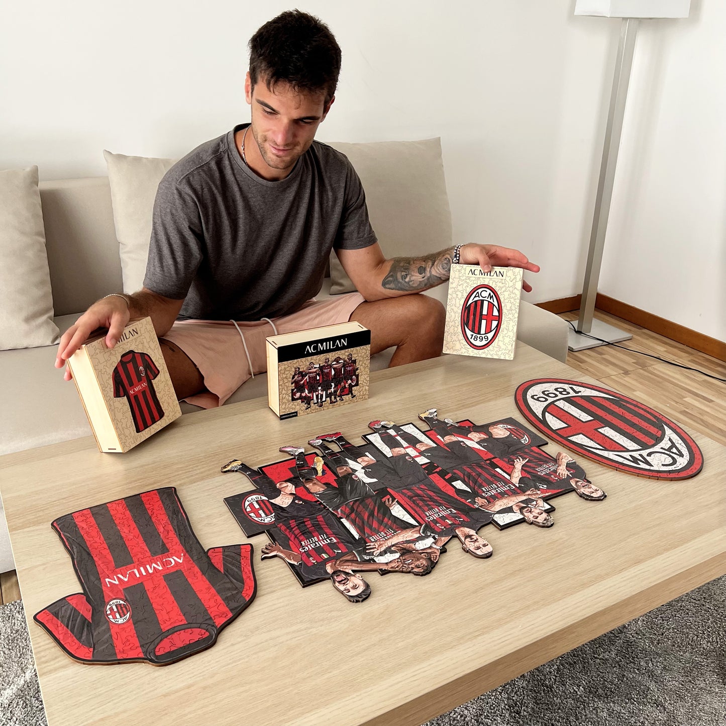 3 PACK Milan® Logo + Maglia + 5 Players