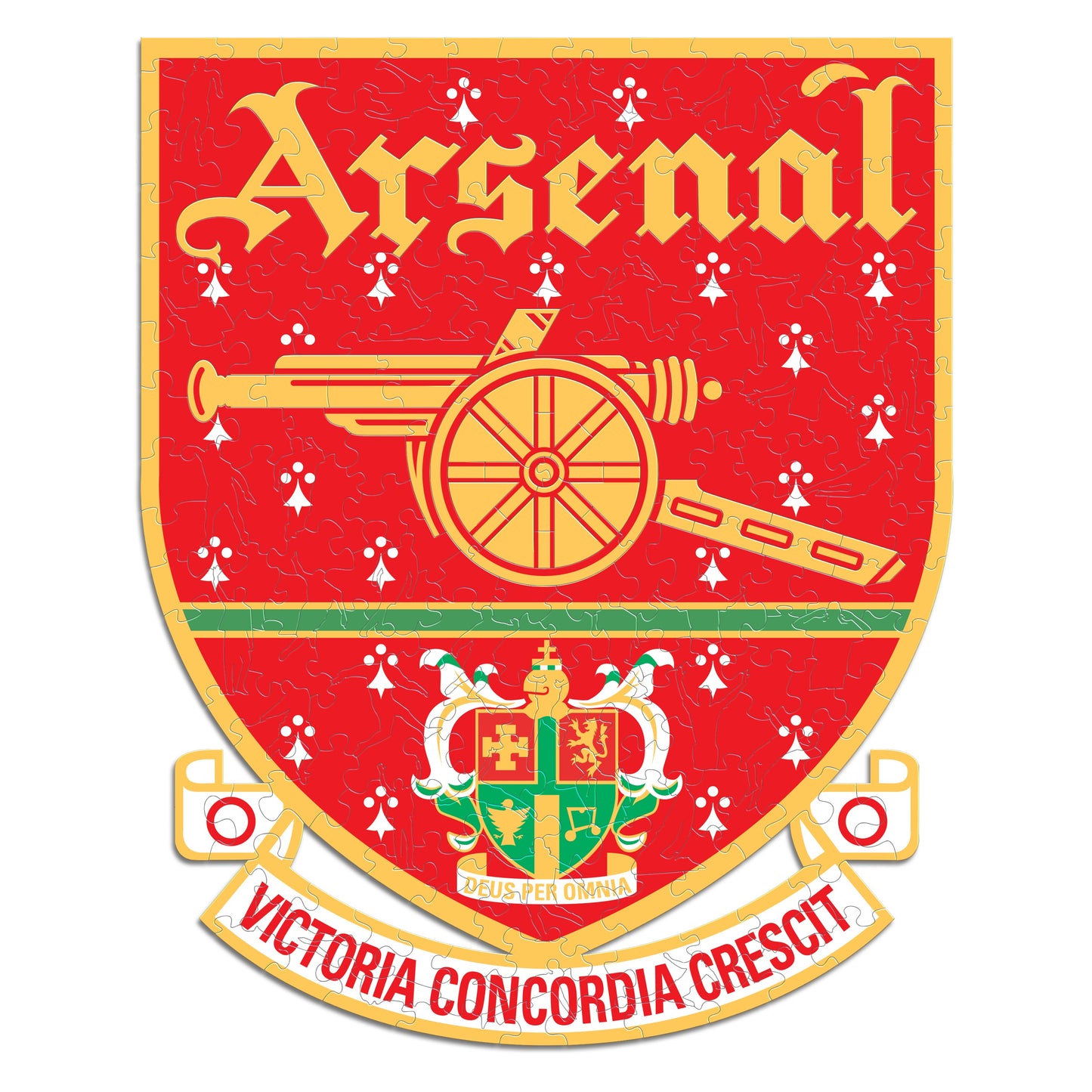 Logo Retro Arsenal® - Puzzle di Legno