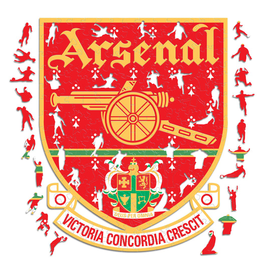 Logo Retro Arsenal® - Puzzle di Legno