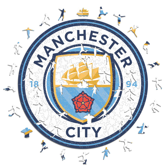 Logo Manchester City® - Puzzle di Legno