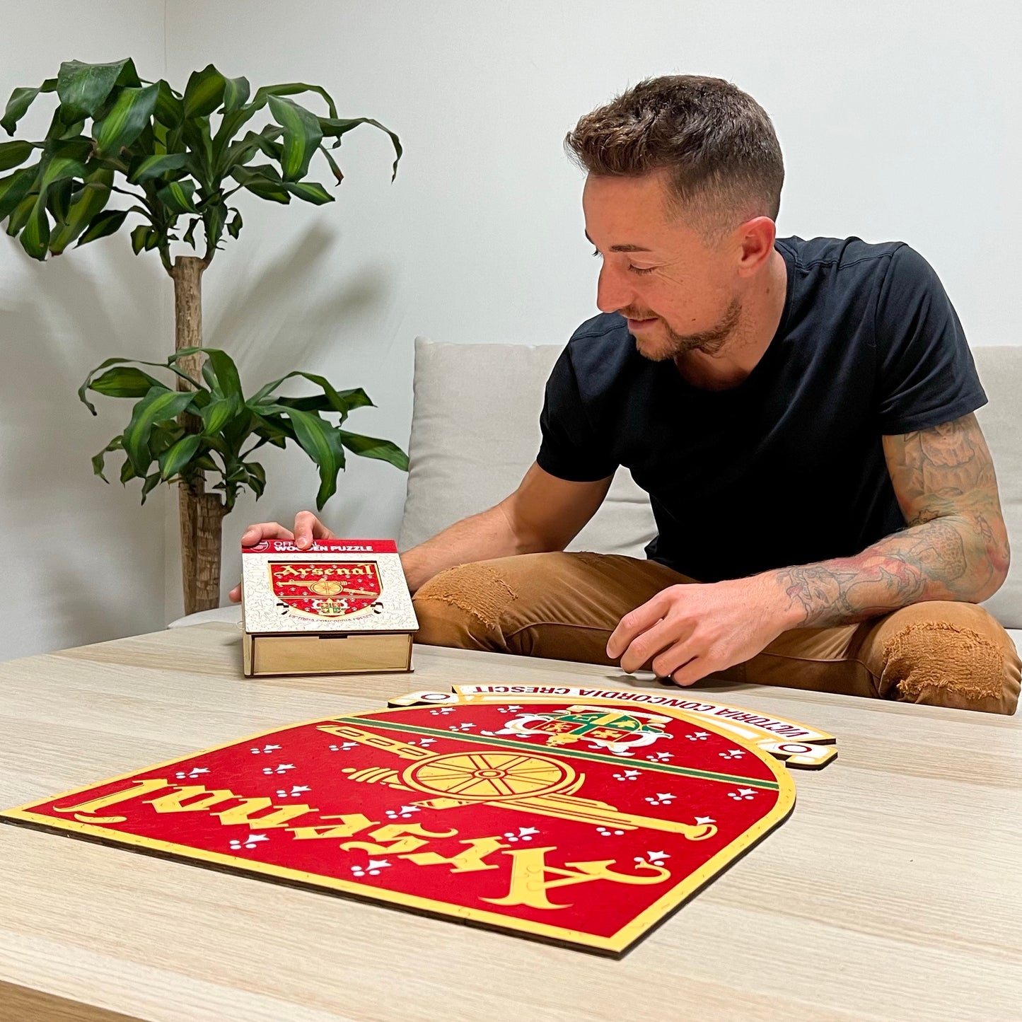 Logo Retro Arsenal® - Puzzle di Legno