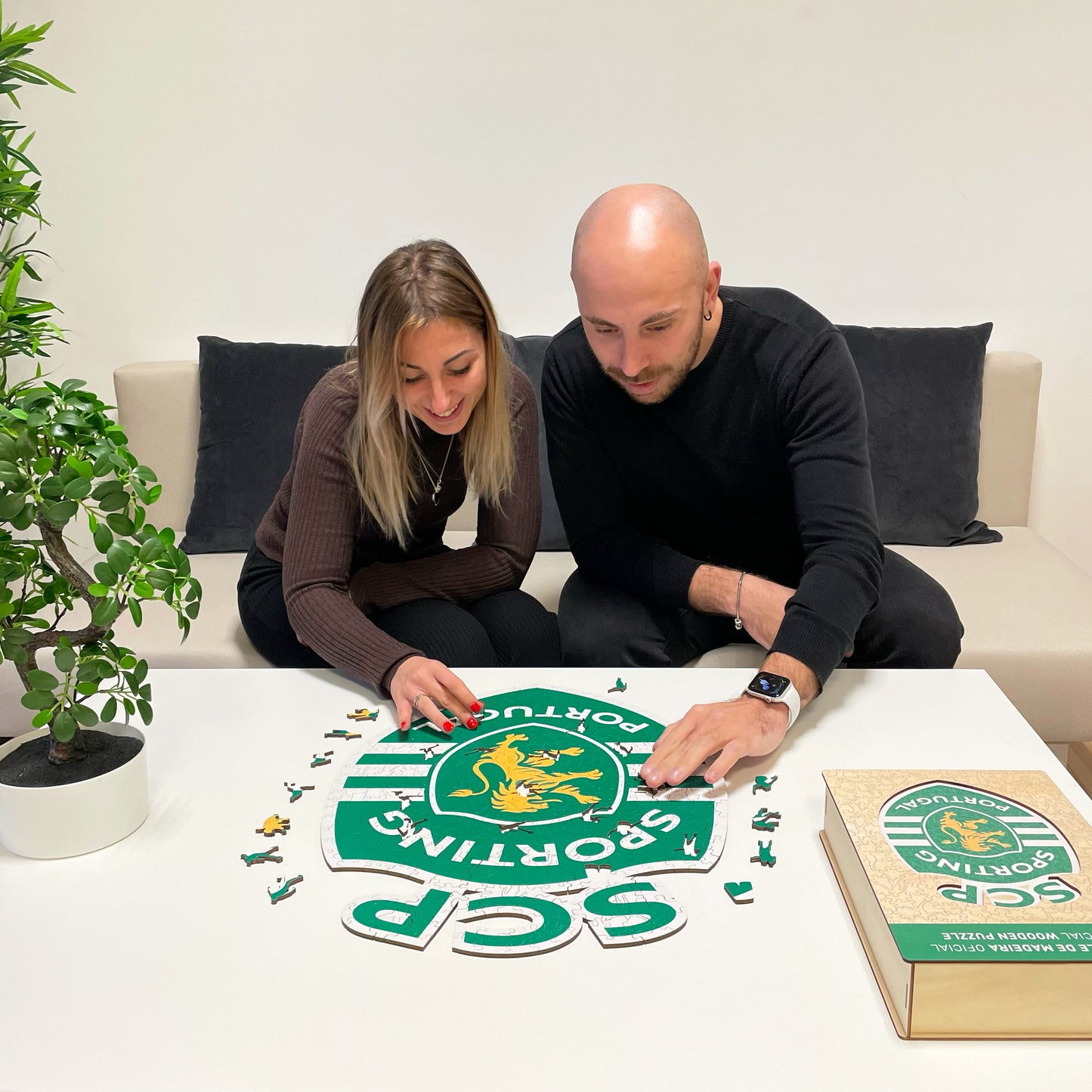 Logo Sporting CP® - Puzzle di Legno