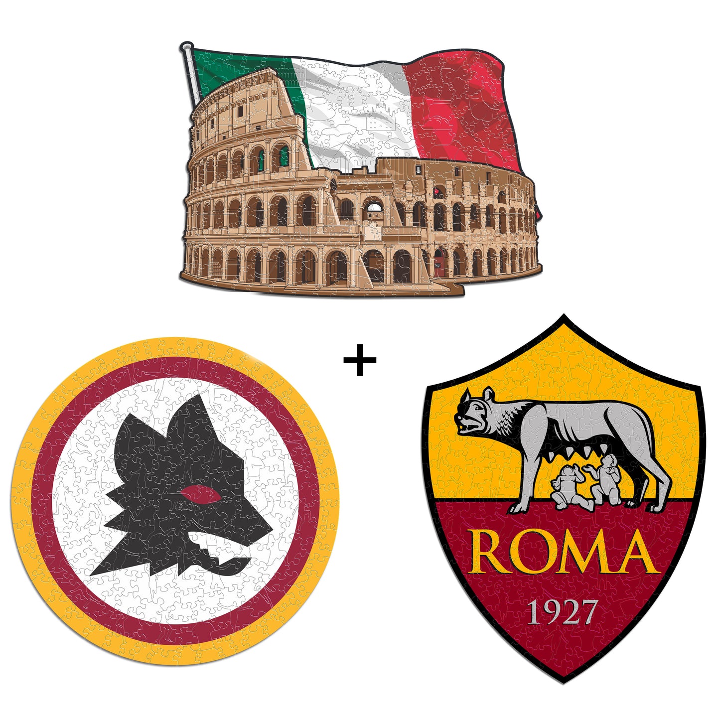 3 PACK Roma® - Logo + Lupetto + Colosseo