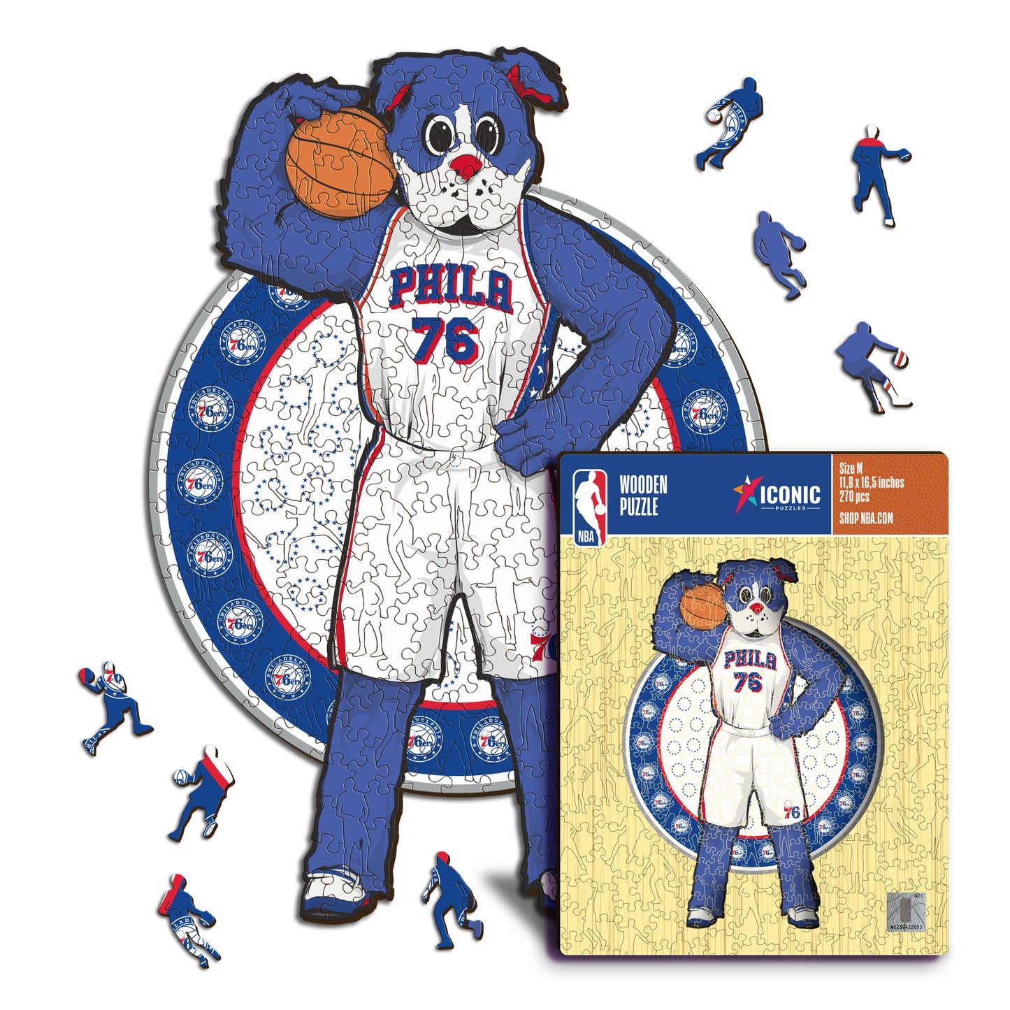 Philadelphia 76ers™ Mascotte - Puzzle di Legno