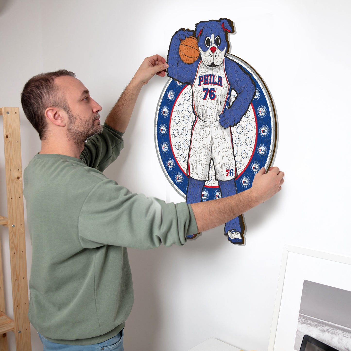 Philadelphia 76ers™ Mascotte - Puzzle di Legno