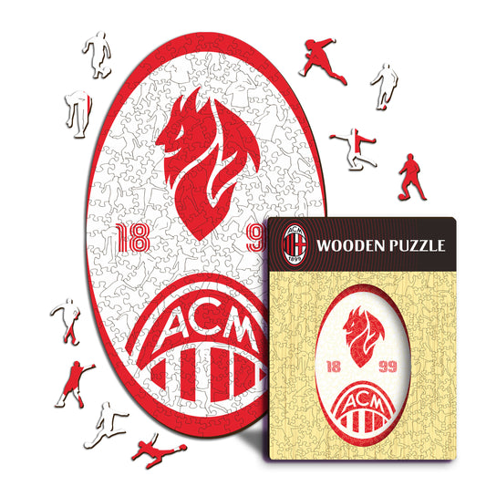 Retro Logo Milan® - Puzzle di Legno