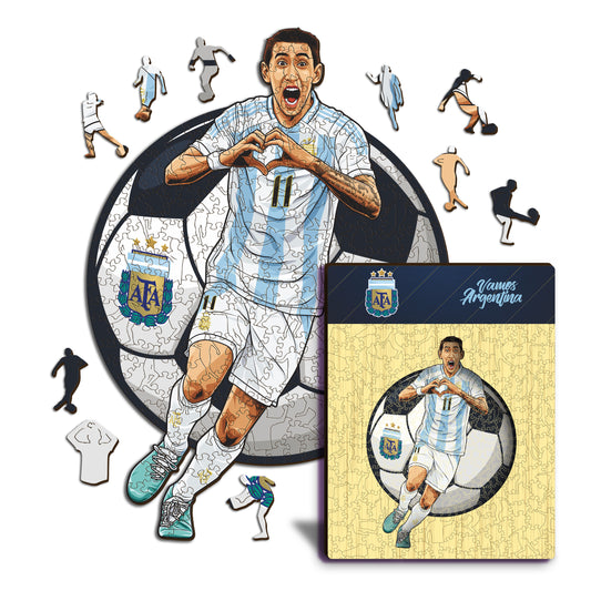 Ángel Di María - Puzzle di Legno