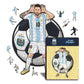 Lionel Messi - Puzzle di Legno