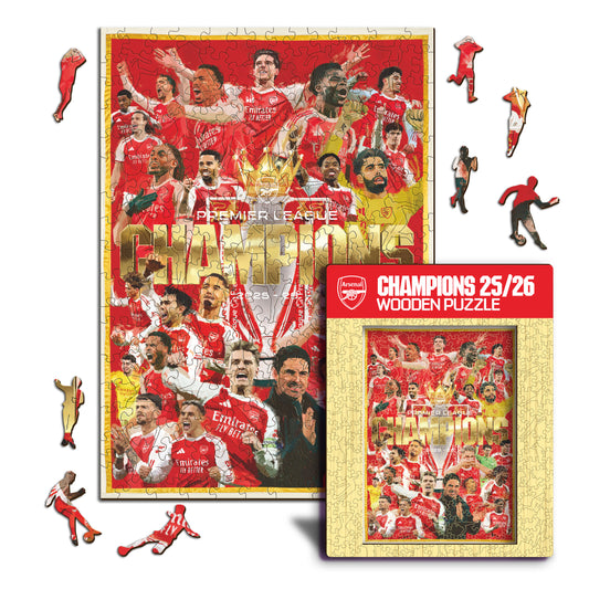 Arsenal® Premier League Champions 25/26 - Puzzle di Legno