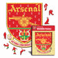 Logo Retro Arsenal® - Puzzle di Legno
