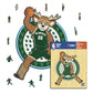 Milwaukee Bucks™ Mascotte - Puzzle di Legno