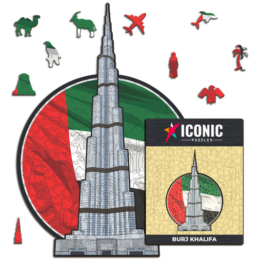 Burj Khalifa - Puzzle di Legno